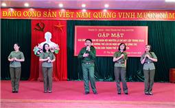 Gặp mặt các đồng chí cán bộ Quân đội